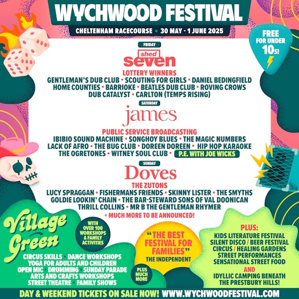 BRAND NEW COMPETITION: Win a Pair of Weekend Tickets to Wychwood Festival 2025